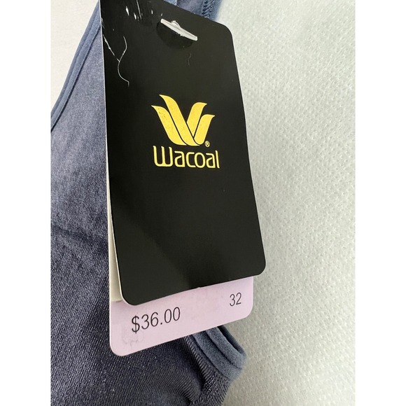 Wacoal Women's Bra Bralette Size 32‎ Seamless B Smooth Blue Removable Pads B12 - Picture 3 of 15